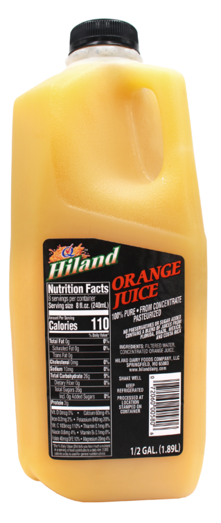 Half Gallon Orange Juice