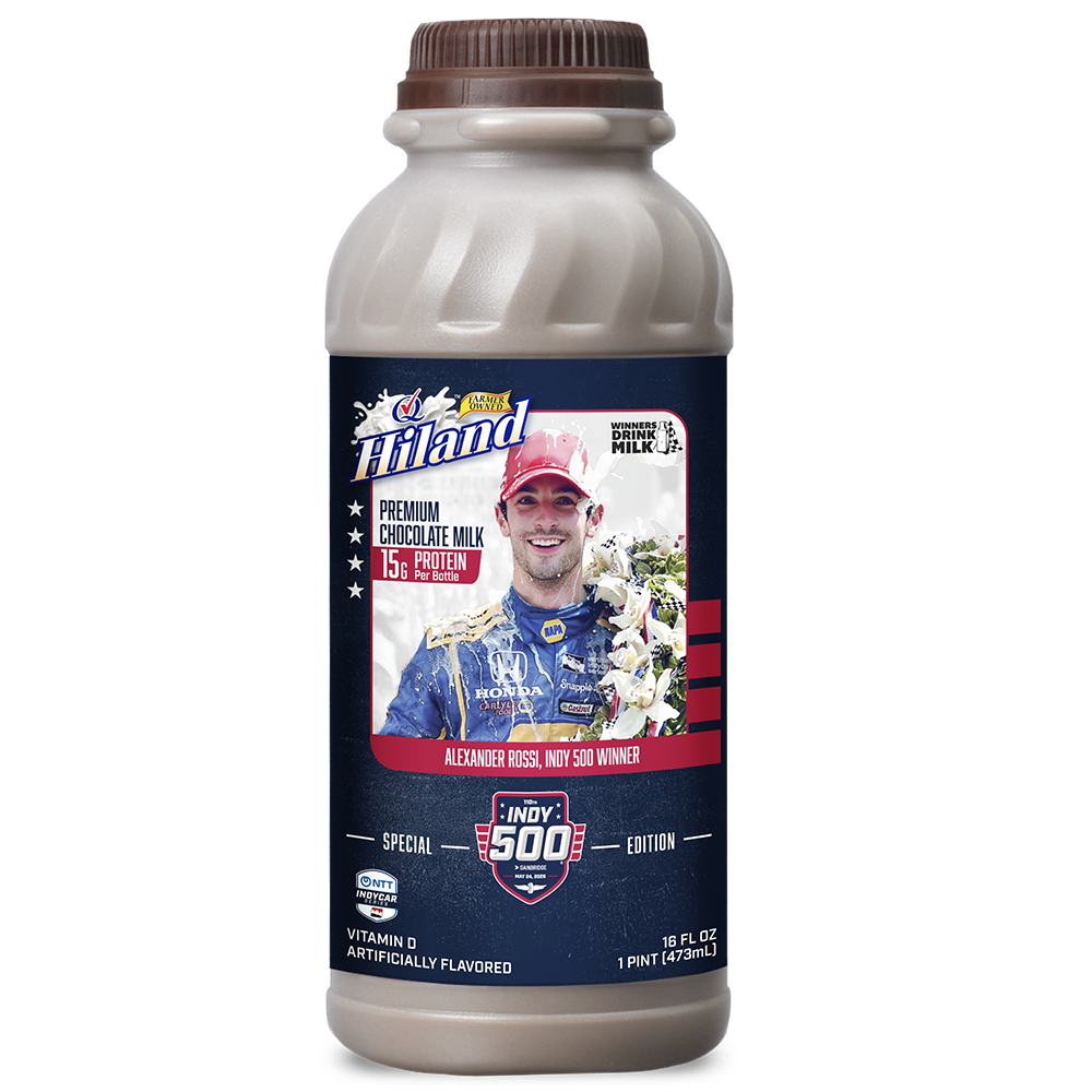 Hiland Premium Chocolate Milk 16 oz - Indy 500
