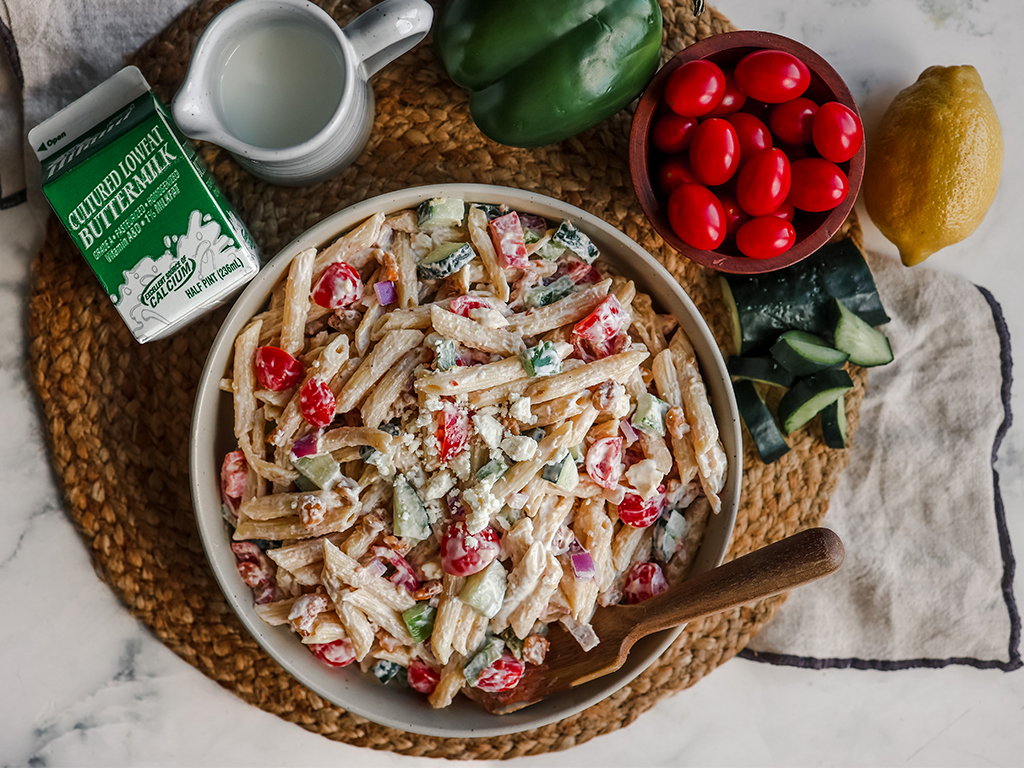 Buttermilk Lemon Pasta Salad