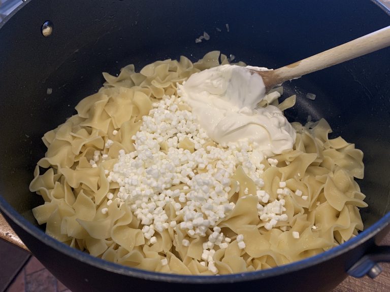 Dry Curd Cottage Cheese Mac & Cheese! Hiland Dairy