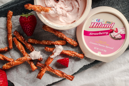 Pretzel Sticks and Strawberry Cream Cheese Dippers