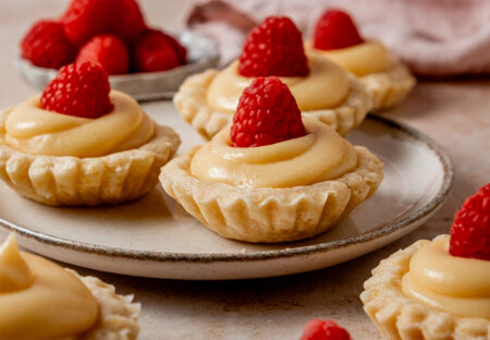 Egg Nog Custard Tartlets