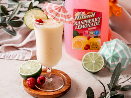 Tropical Raspberry Lemonade Mocktail