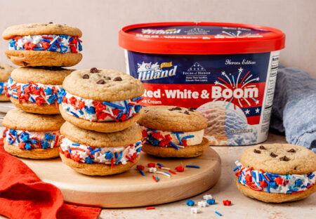 Red, White & Boom Ice Cream Sandwiches